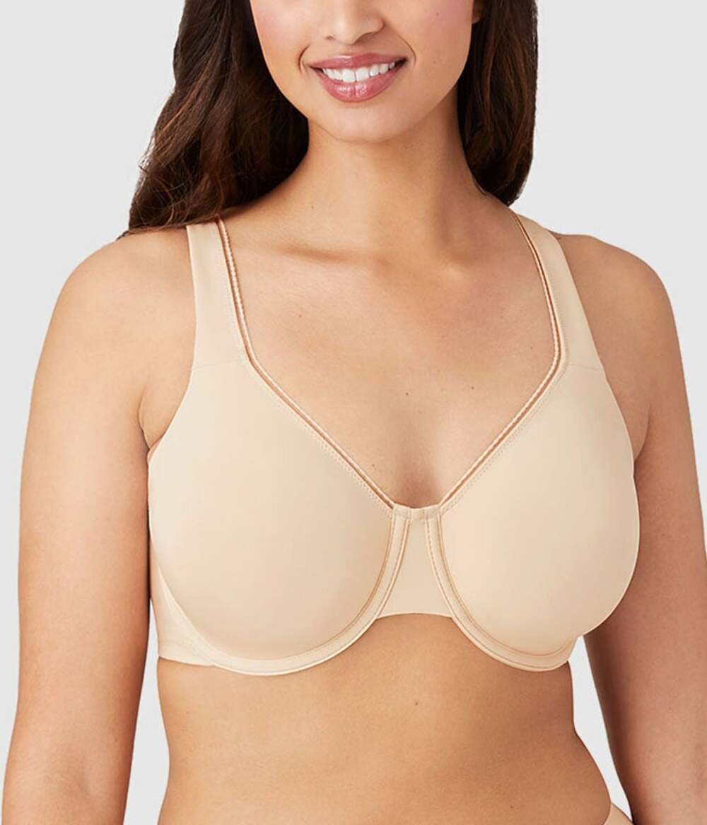 Wacoal Women 40DDD High Standards Underwire Bra Unlined Beige Ultimate Lift